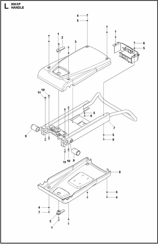 HTC 800 XP Handle Assembly Parts