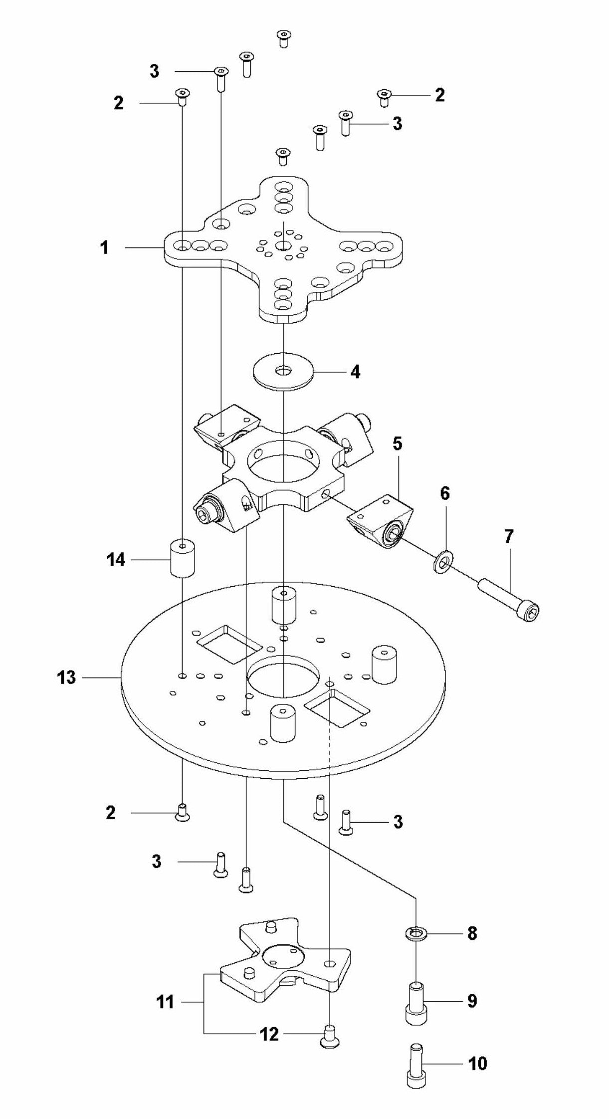 HTC 800 XP Grinding Holder Assembly Parts by Husqvarna