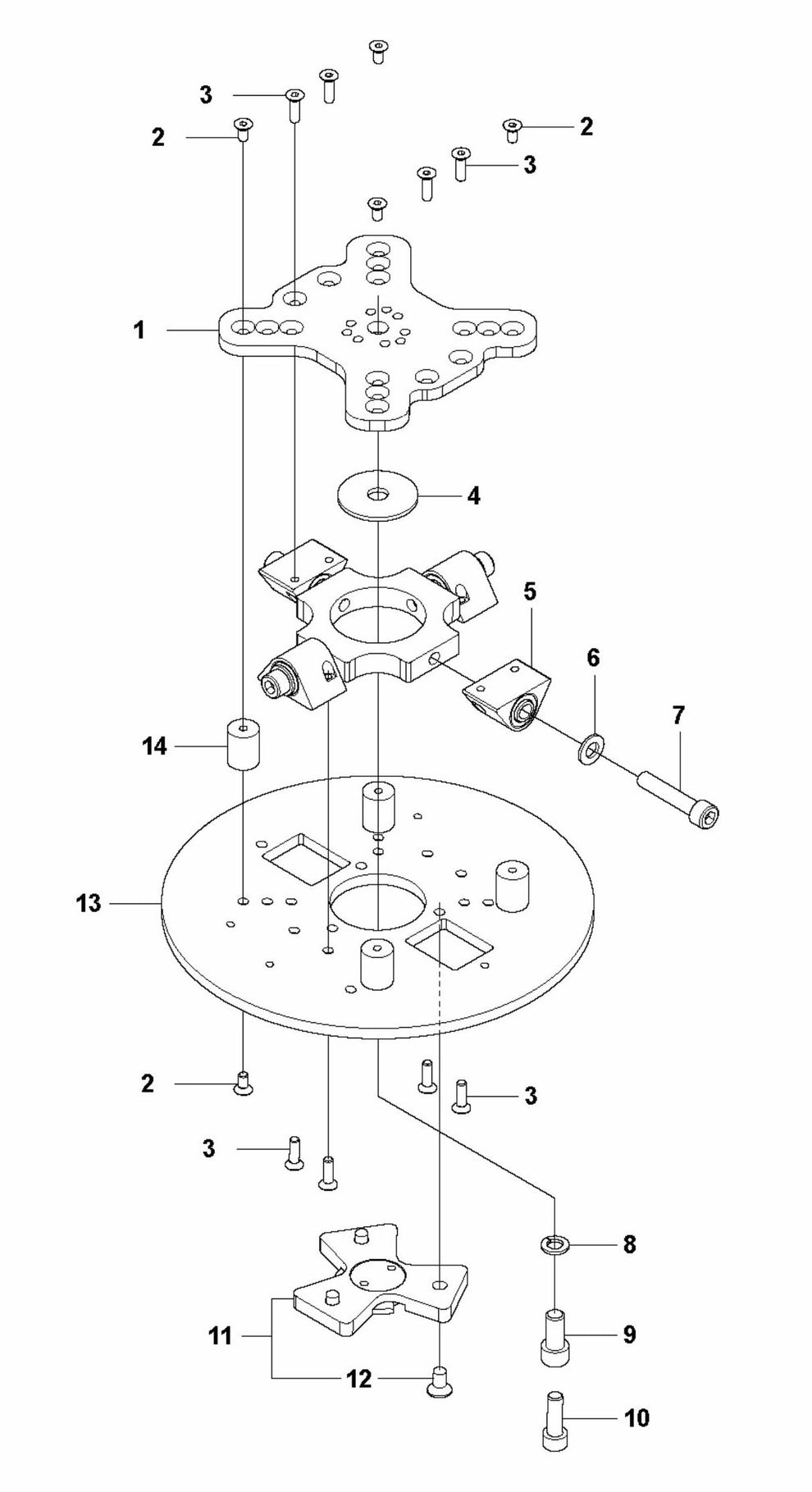 HTC 800 XP Grinding Holder Assembly Parts by Husqvarna