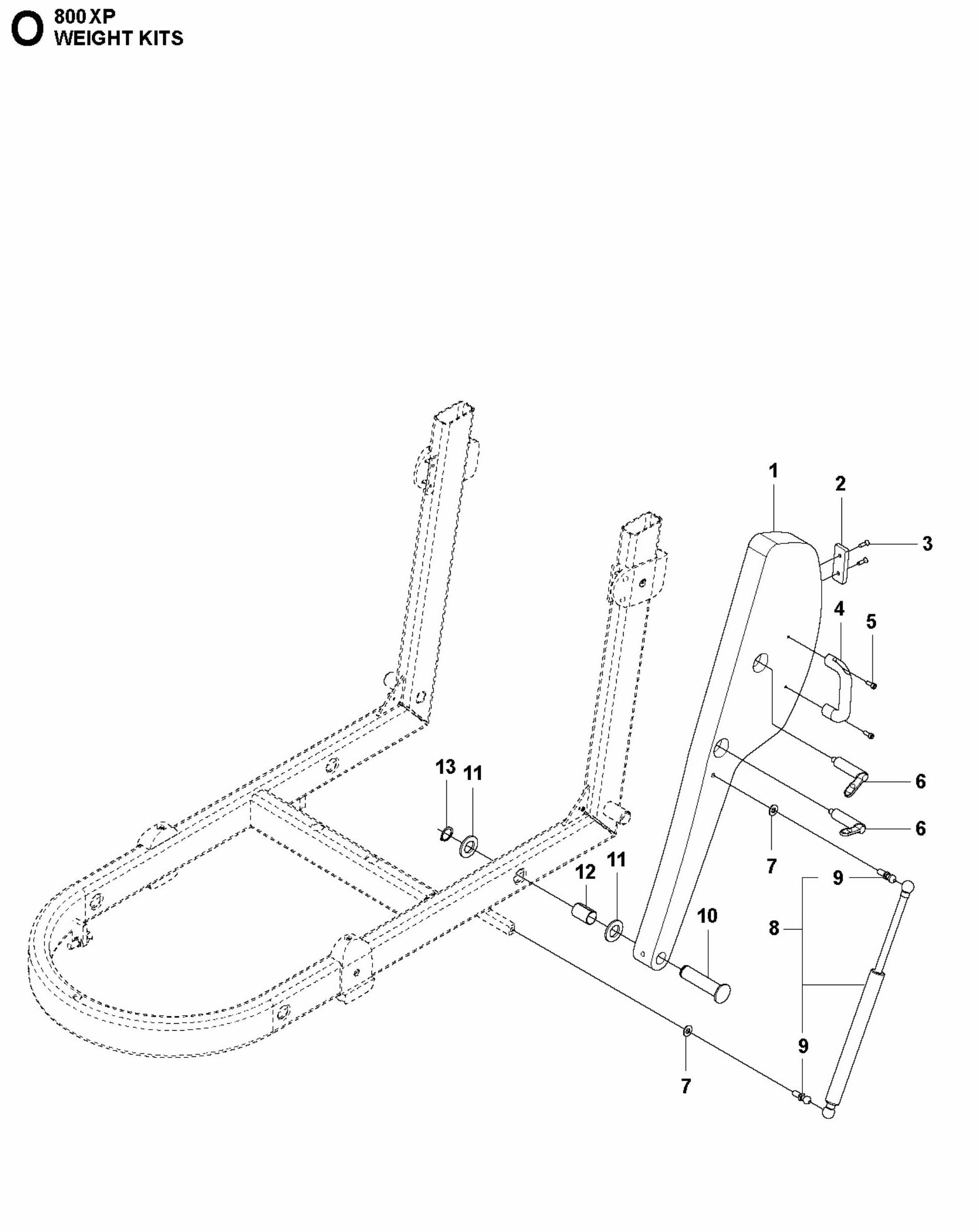 HTC 800 XP Weight Kits Assembly Parts