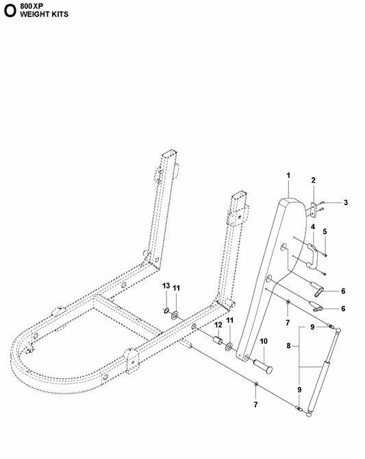 HTC 800 XP Weight Kits Assembly Parts