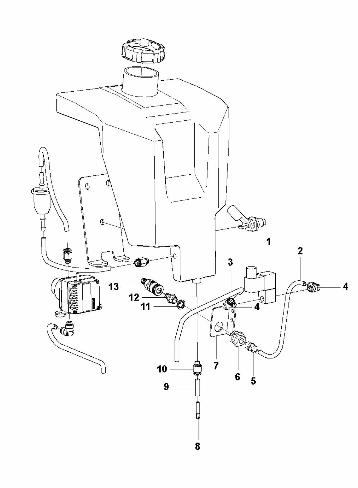HTC T5 (4 KW) Valves Assembly Parts