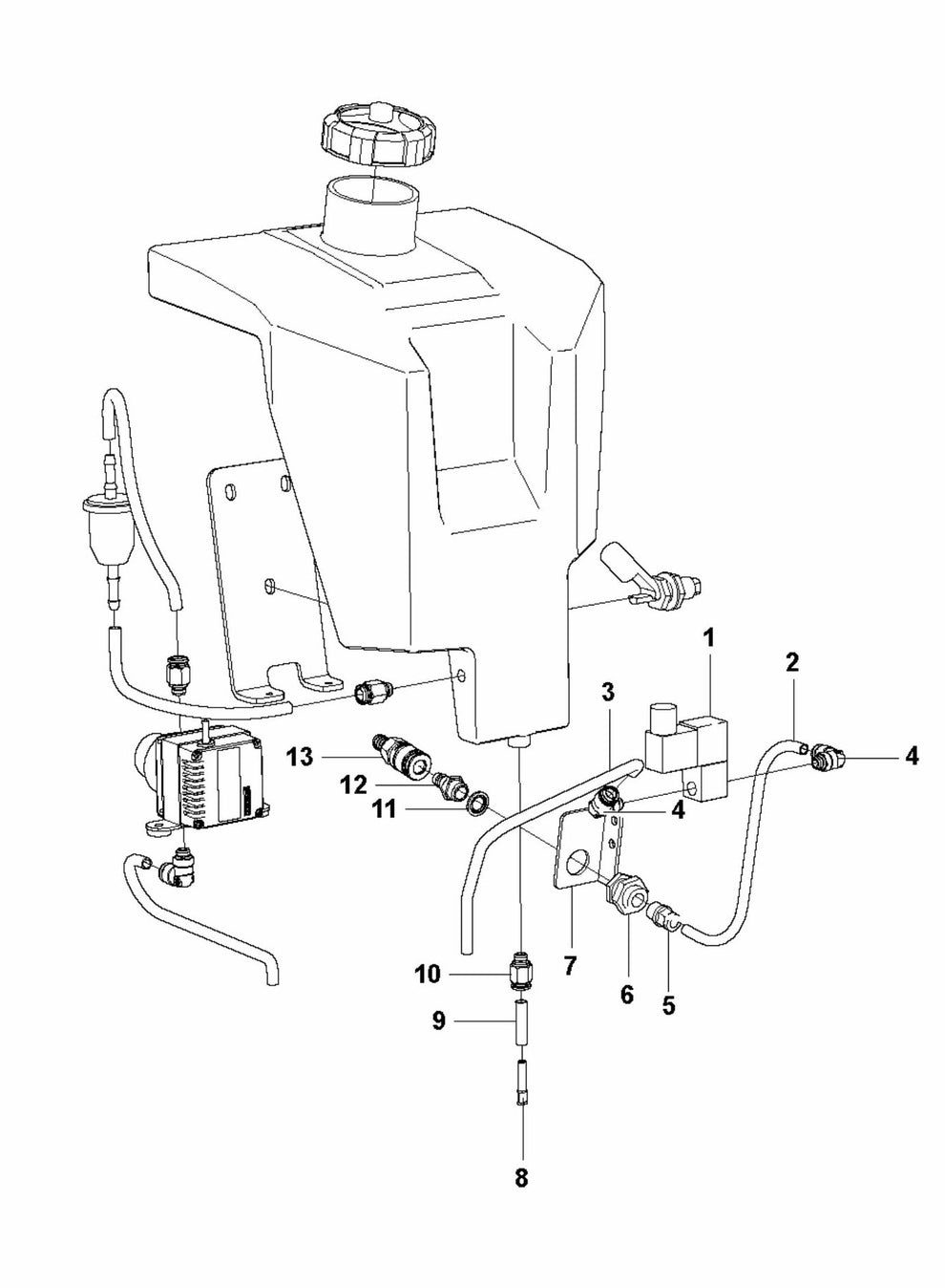 HTC T5 (4 KW) Valves Assembly Parts