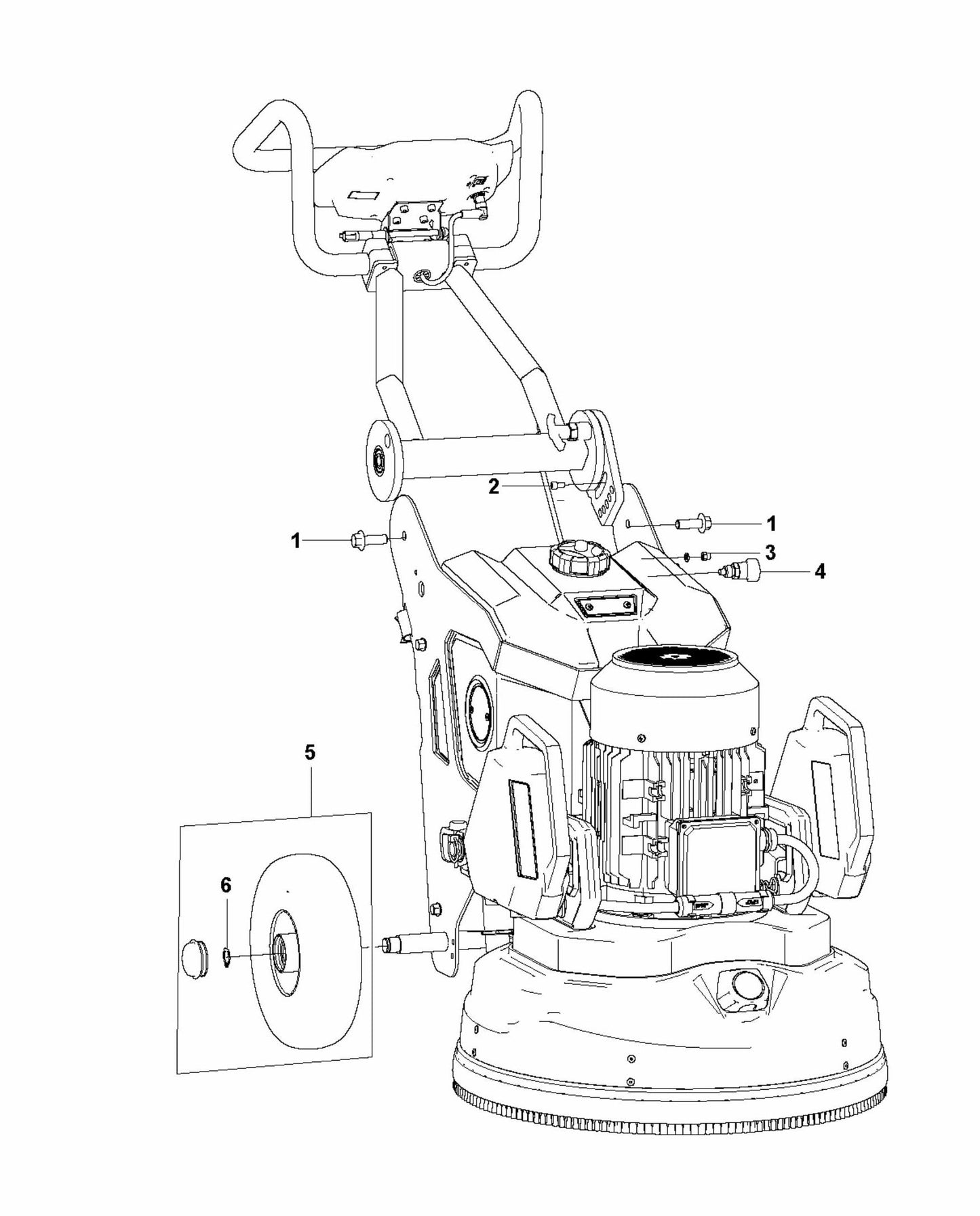 HTC T5 (2.2 kW) Wheels And Tires Assembly Parts