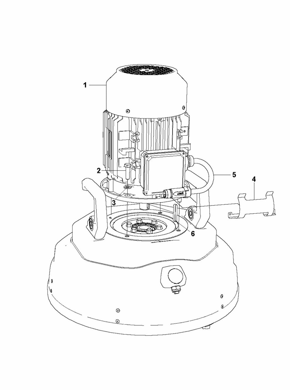 HTC T5 (4 KW) Motor Assembly Parts