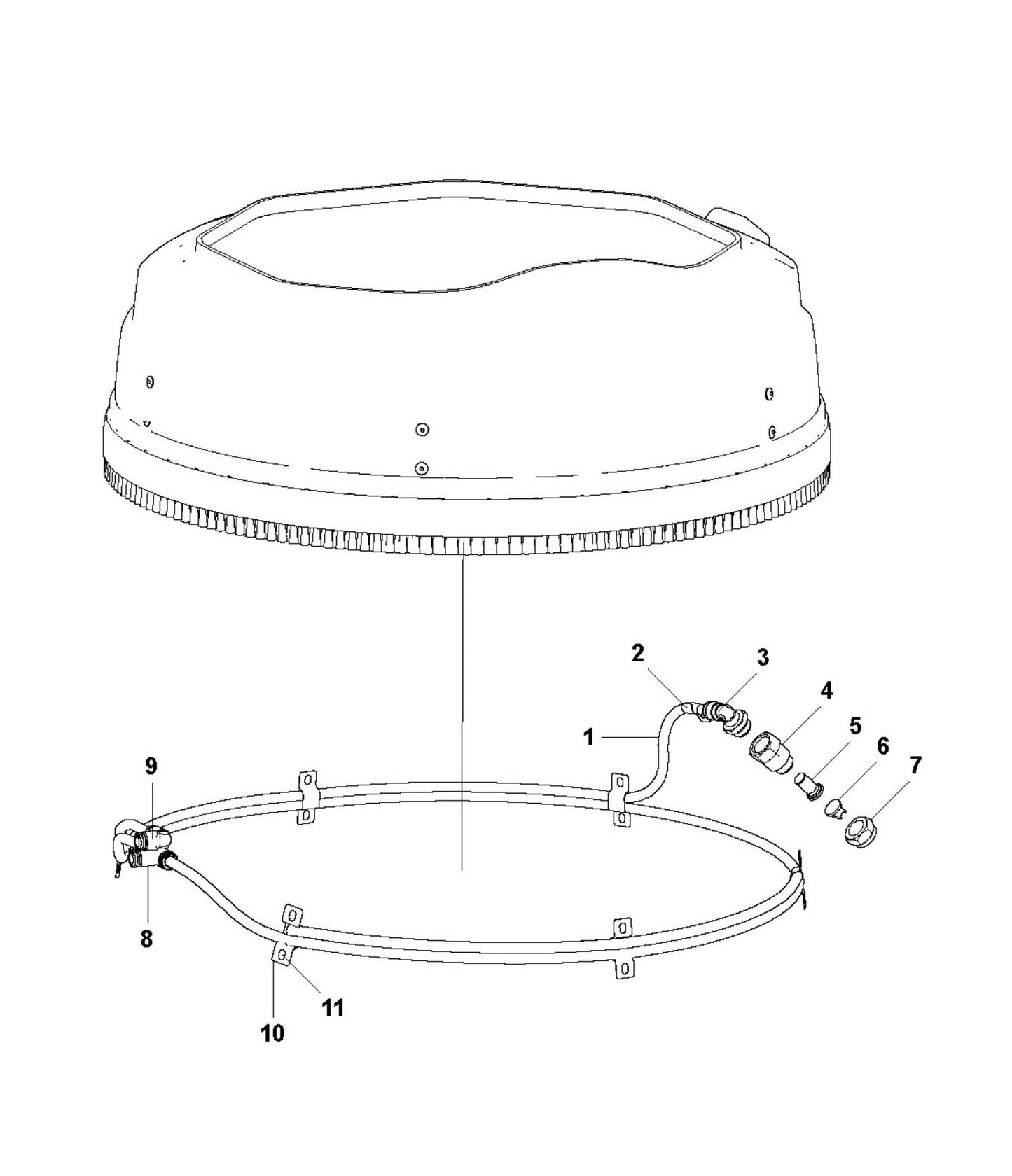HTC T5 (2.2 kW) Mist System Assembly Parts