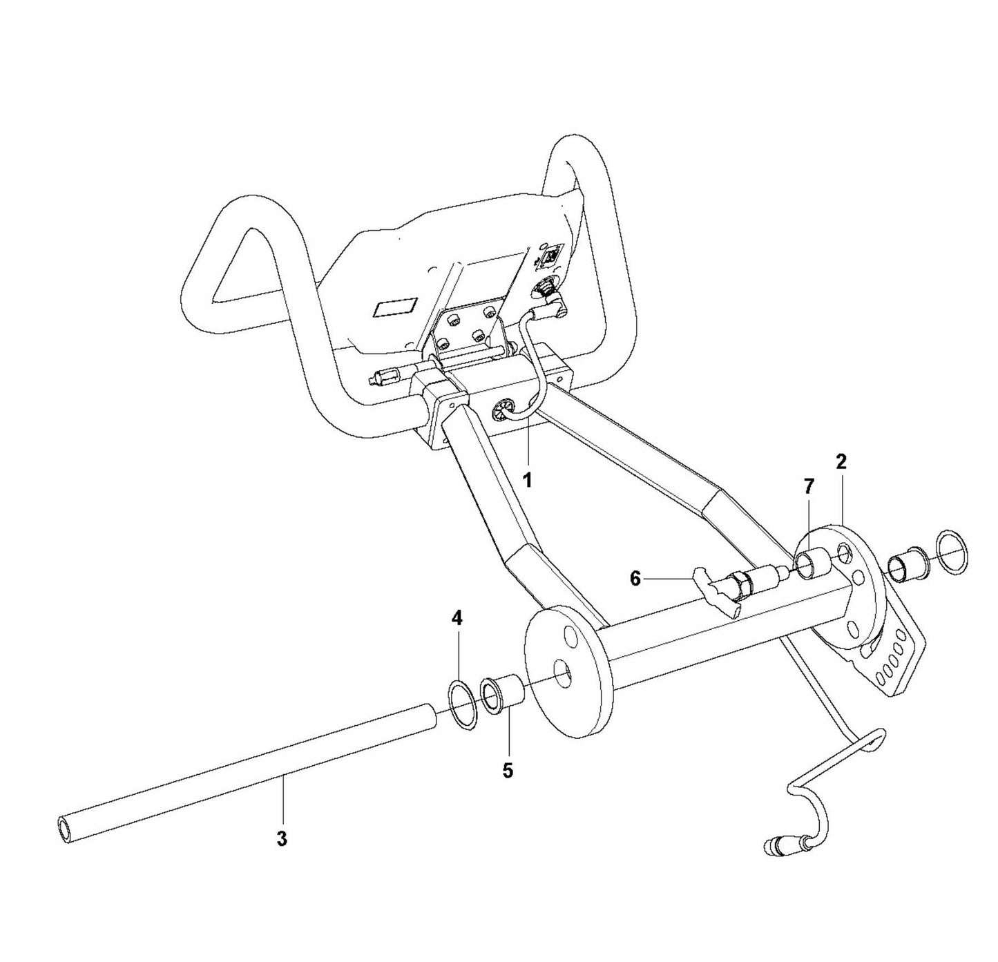 HTC T5 (2.2 kW) Pull Handle Assembly Parts