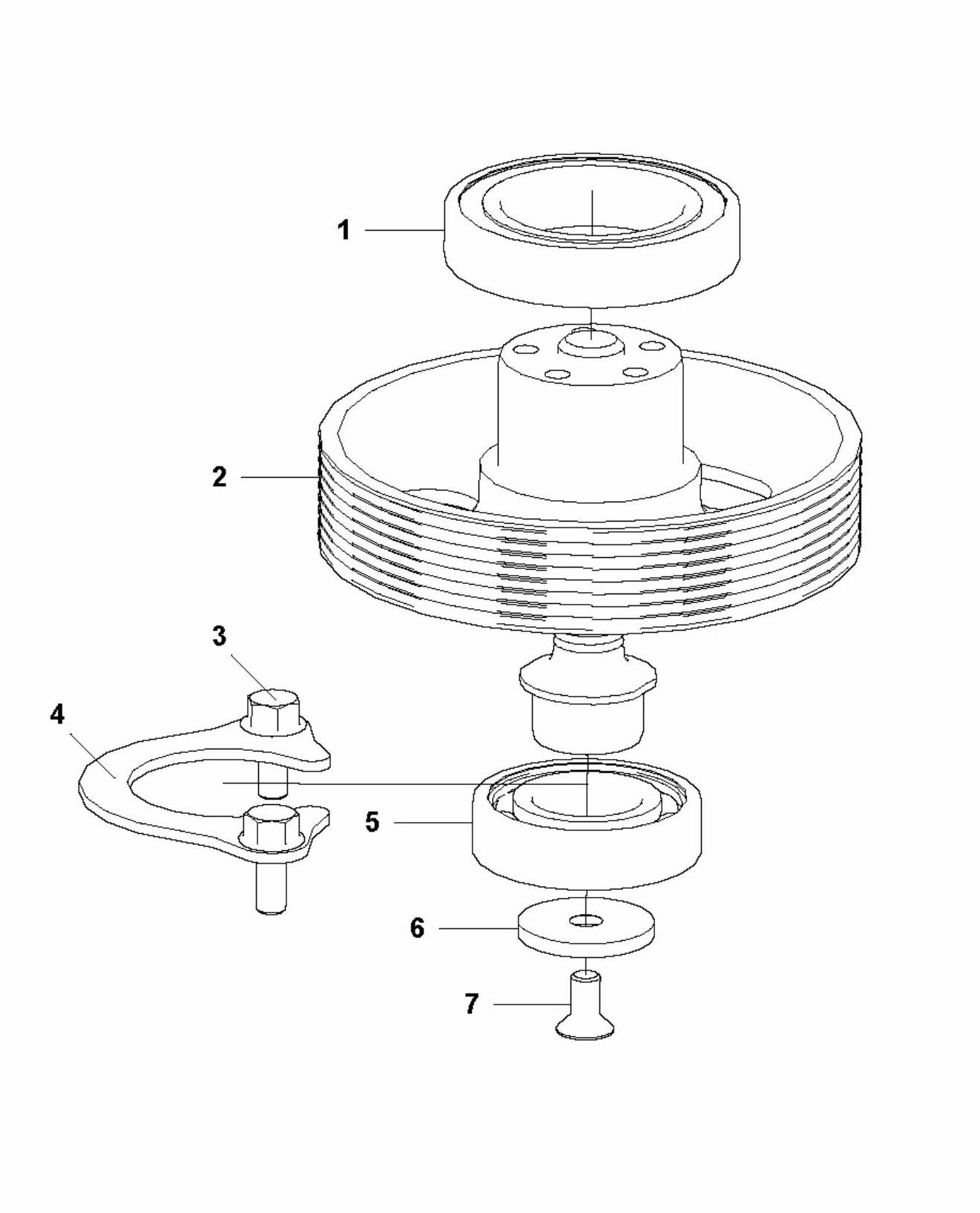HTC T5 (4 KW) Pulley Assembly Parts