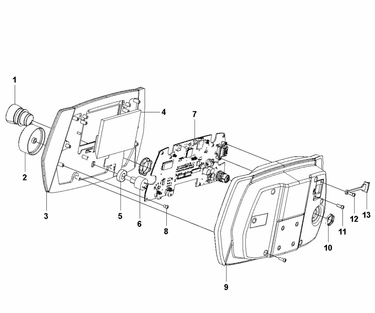 HTC T5 (2.2 kW) Control Panel Assembly Parts