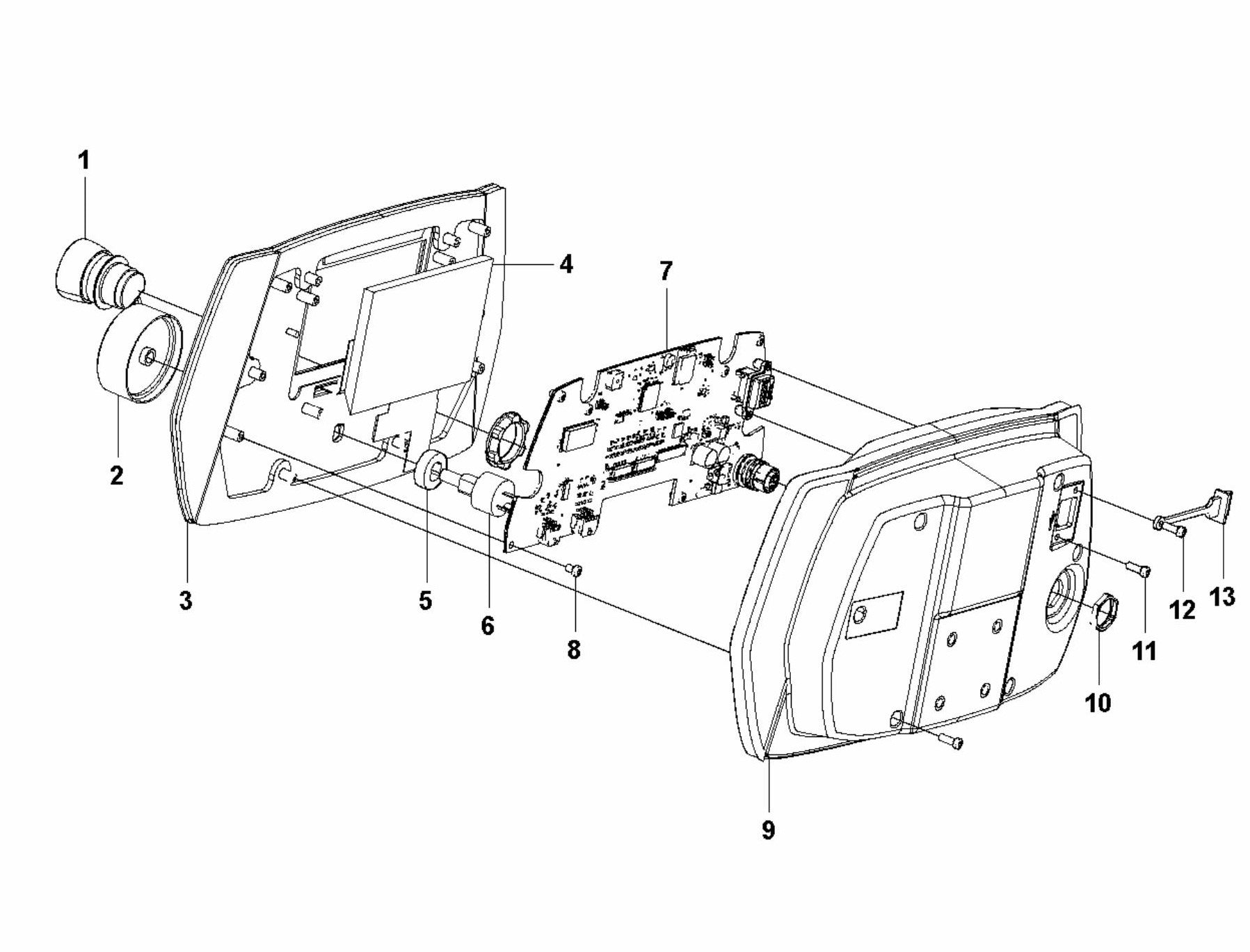 HTC T5 (4 kW) Control Panel Assembly Parts