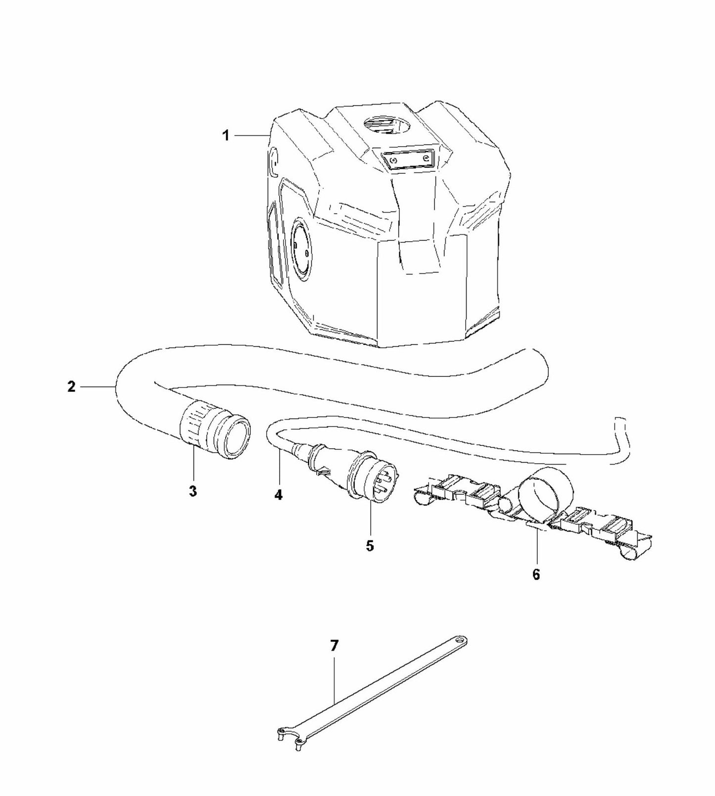 HTC T5 (2.2 kW) Connecting Assembly-1 Parts