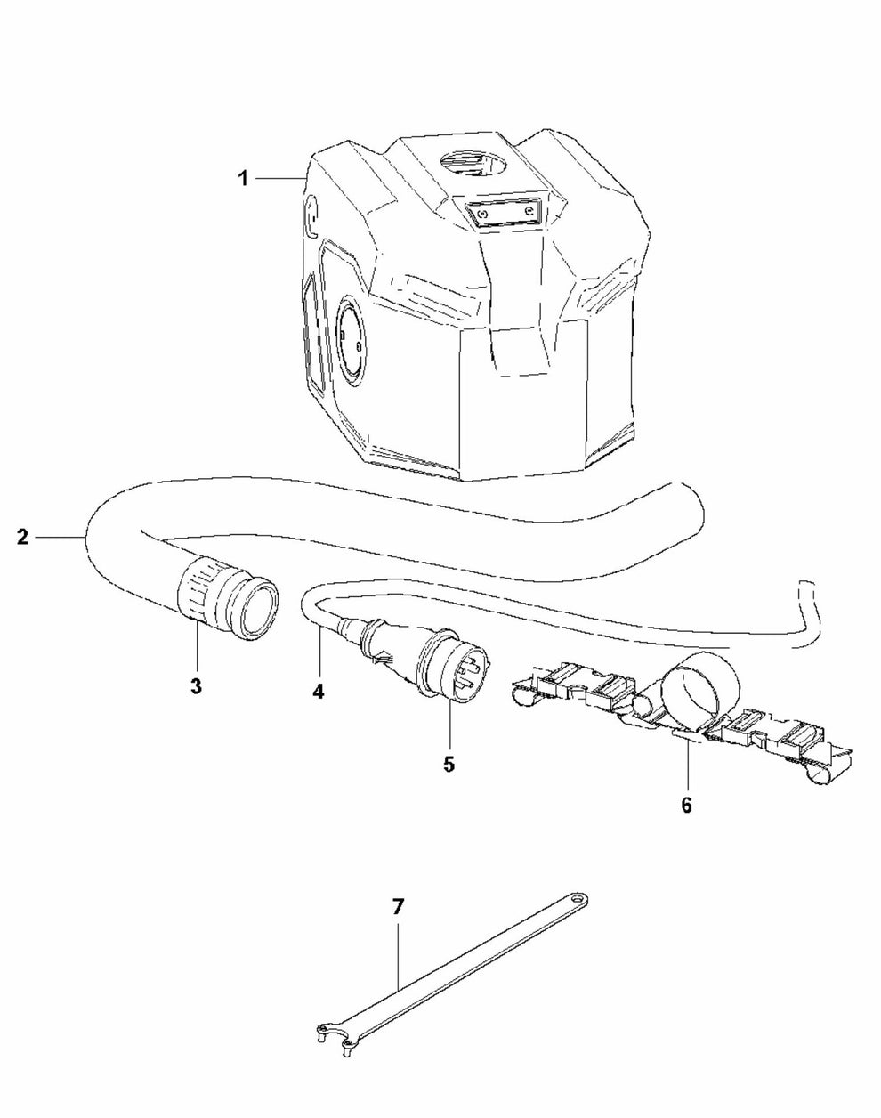 HTC T5 (4 kW) Connecting Assembly-1 Parts