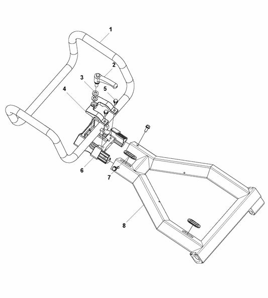 HTC T6 Handle Bar Assembly Parts