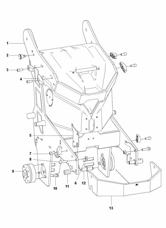 HTC T6 Chassis Frame Assembly Parts