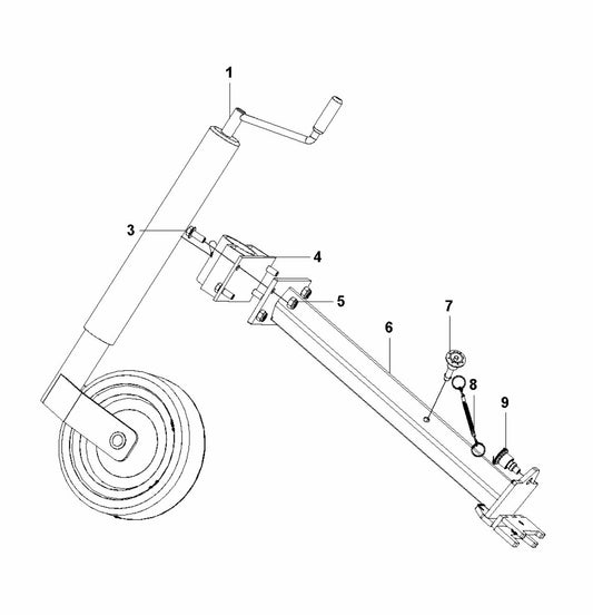 HTC T6 Support Wheel Assembly Parts
