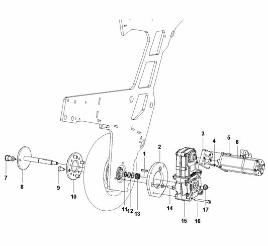 HTC T6 Drive Motor Assembly V.1 Parts