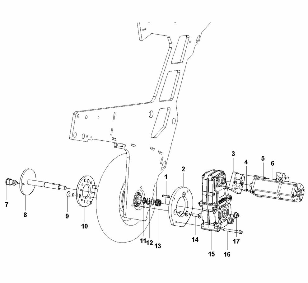 HTC T6 Drive Motor Assembly V.1 Parts