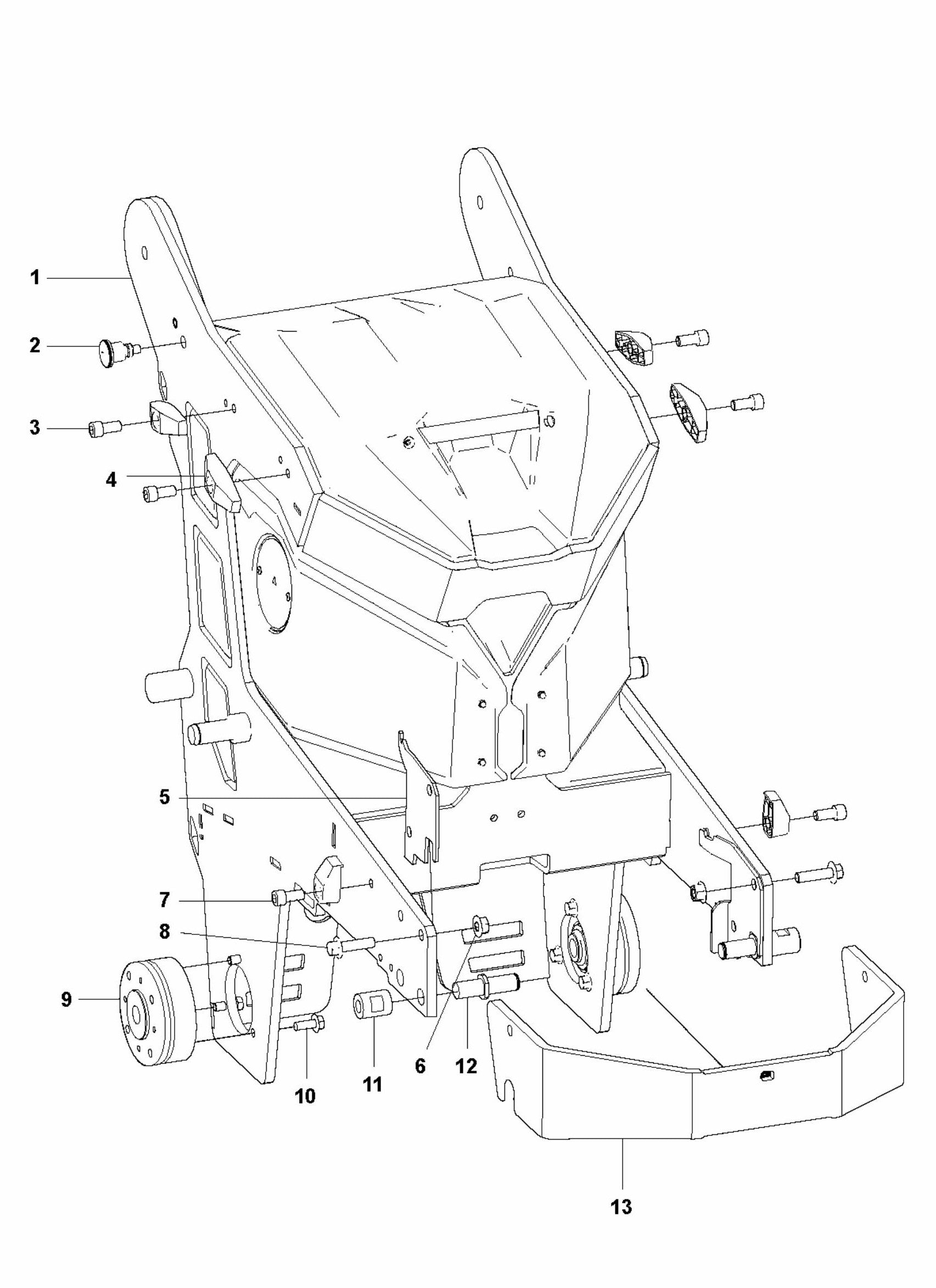HTC T8 Chassis Frame Assembly Parts