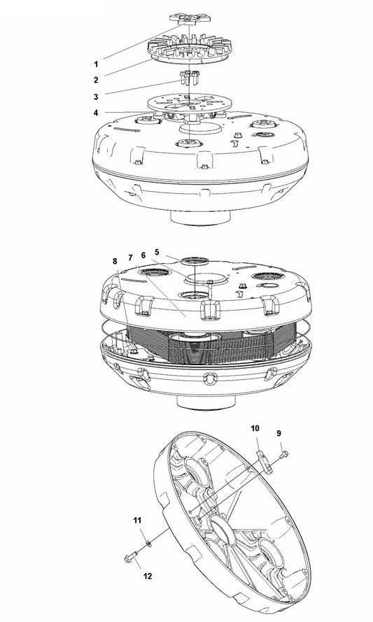 HTC T8 Grinding Head Lower Assembly Parts