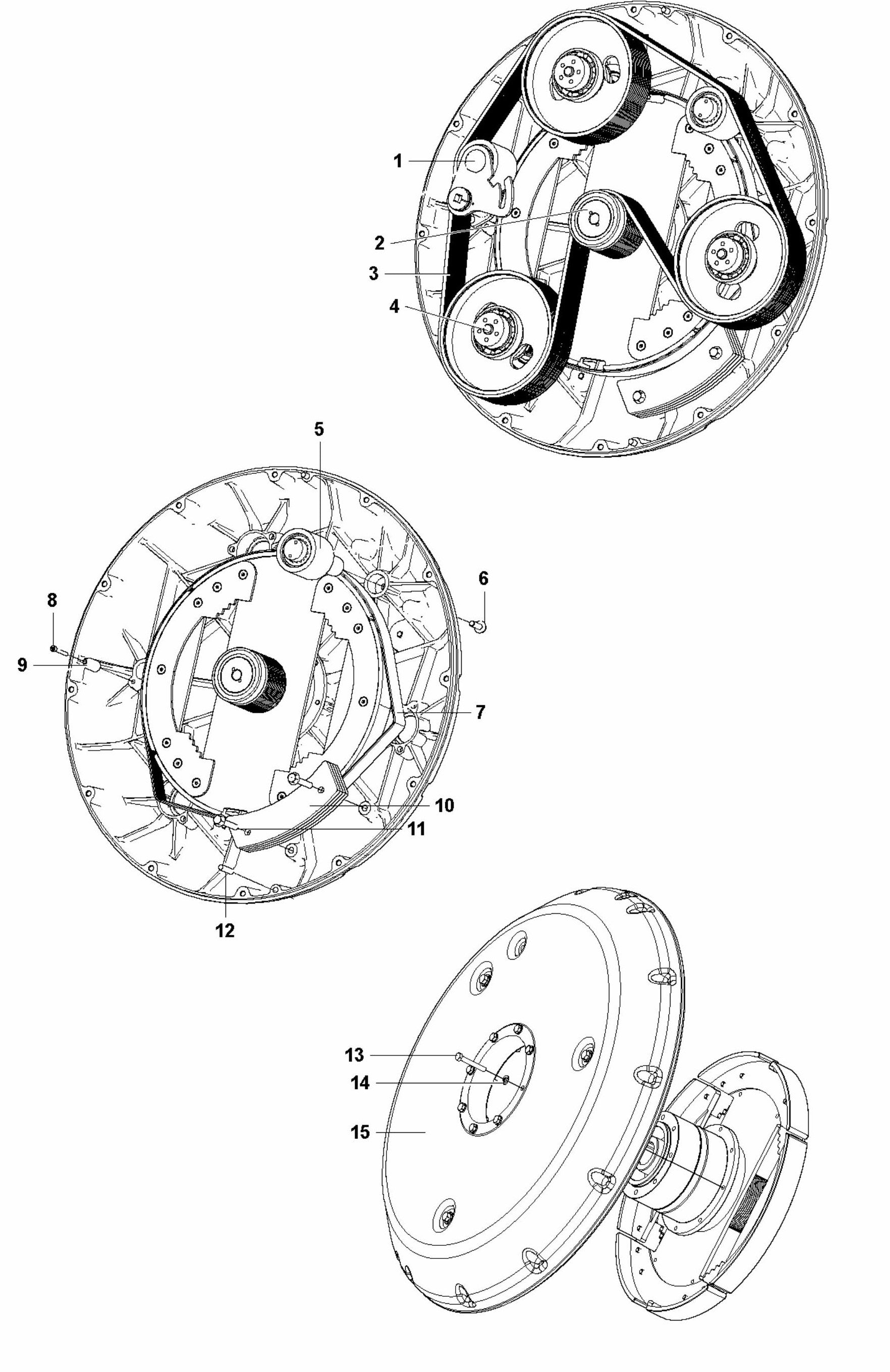 HTC T8 Grinding Head Internal And Upper Assembly Parts