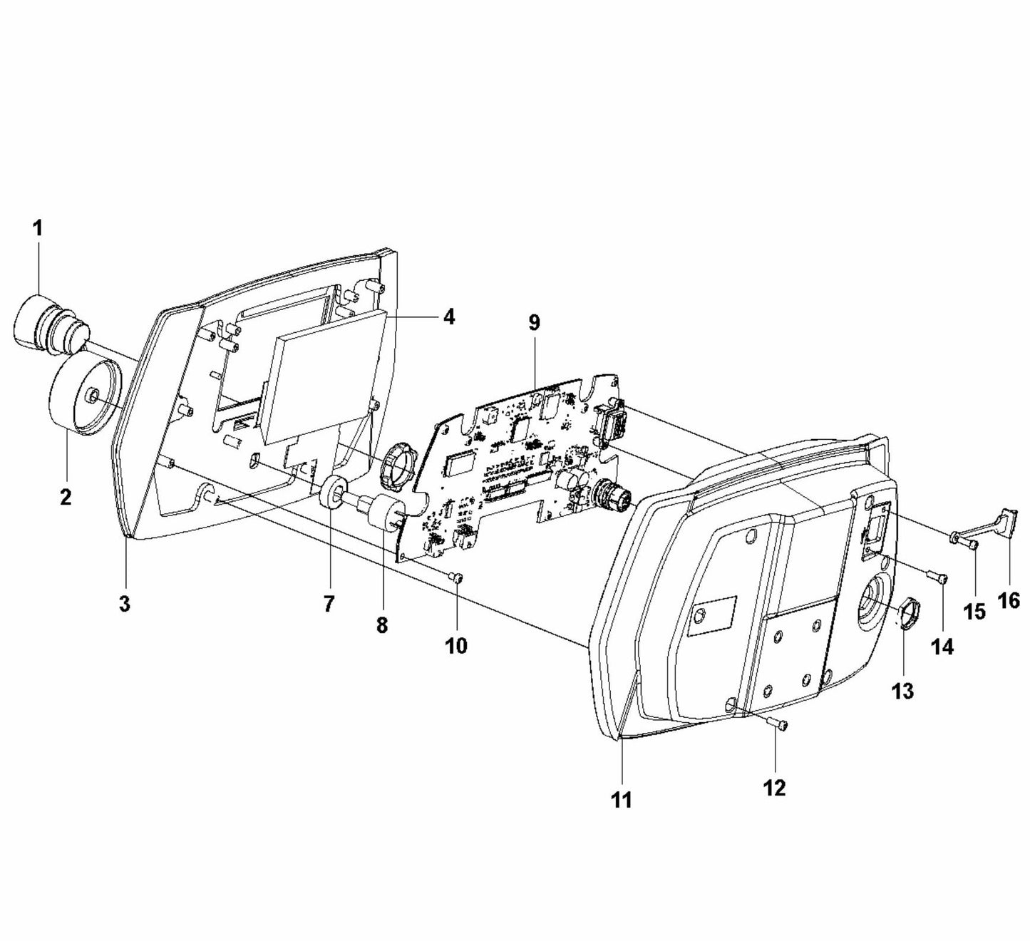HTC T8 Control Panel Assembly-2 Parts
