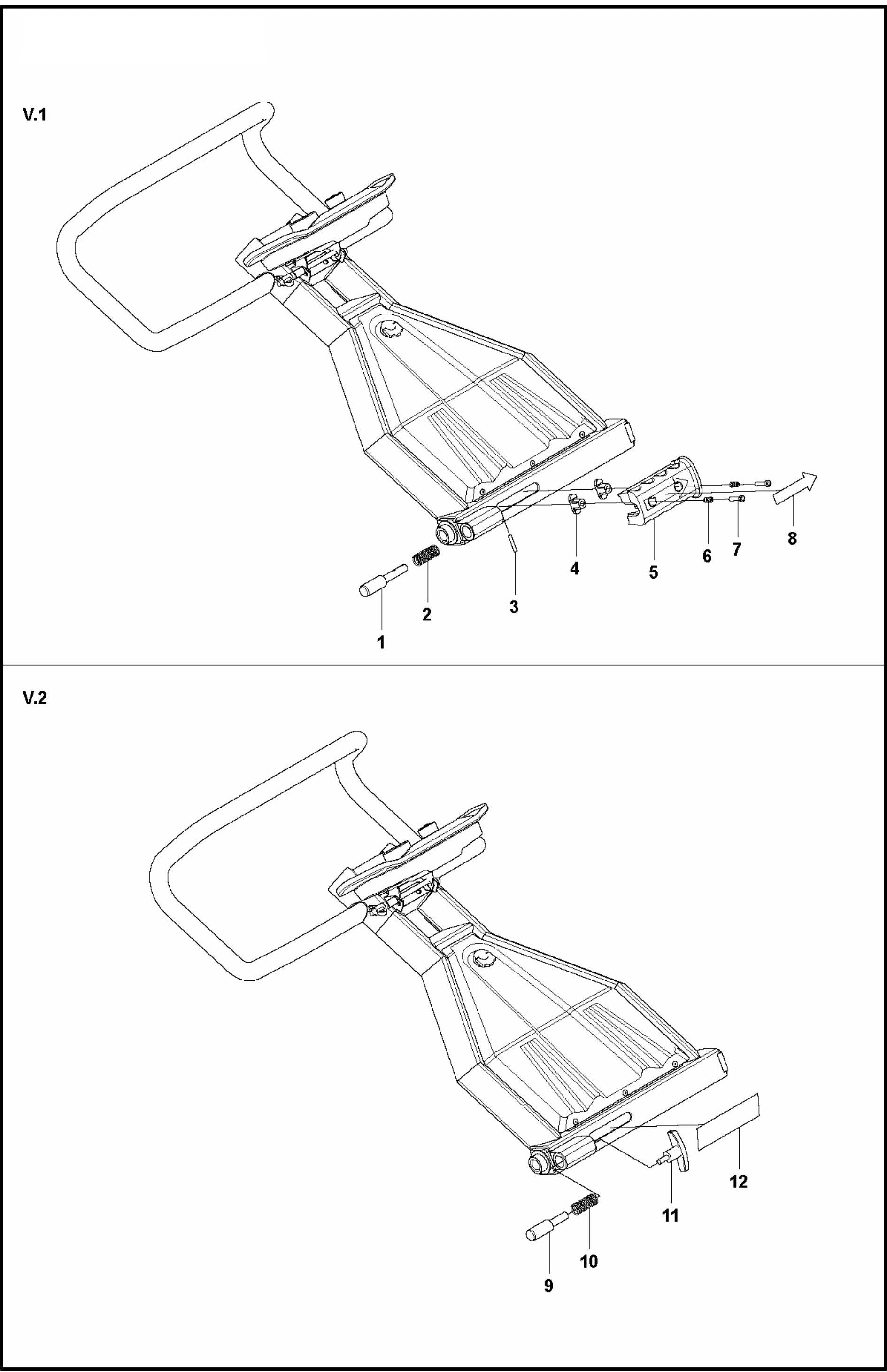 HTC T8 Pull Handle Assembly Parts