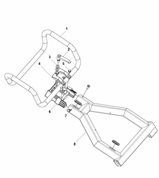 HTC X6 Handle Bar Assembly Parts