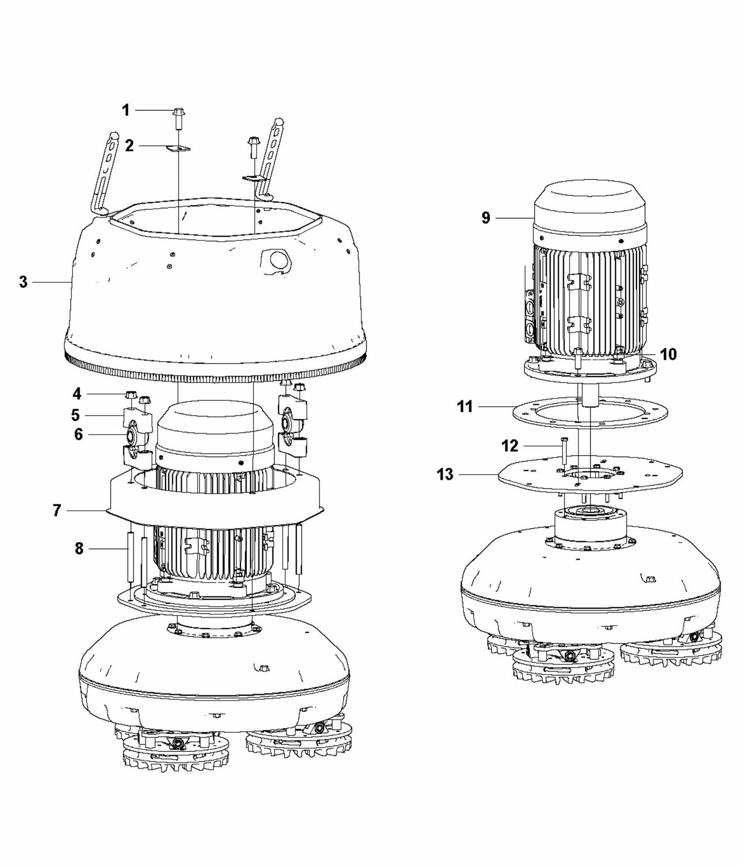 HTC X6 Motor And Cover Assembly Parts