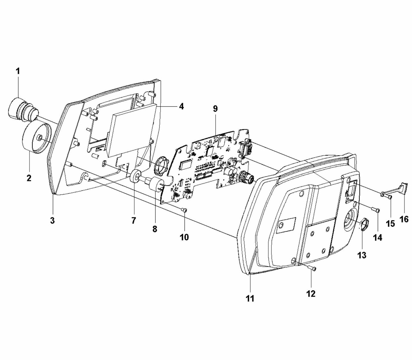 HTC X6 Control Panel Assembly-2 Parts