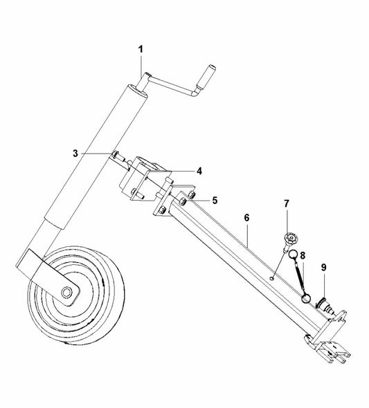 HTC X6 Support Wheel Assembly Parts