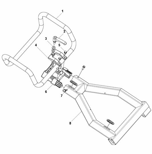 HTC X8 Handle Bar Assembly Parts
