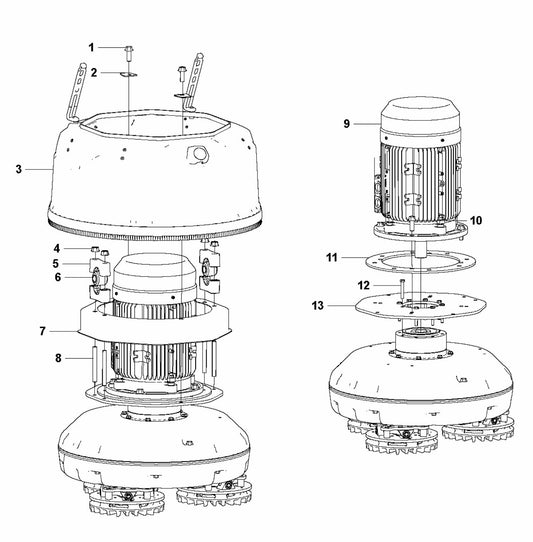 HTC X8 Motor And Cover Assembly Parts