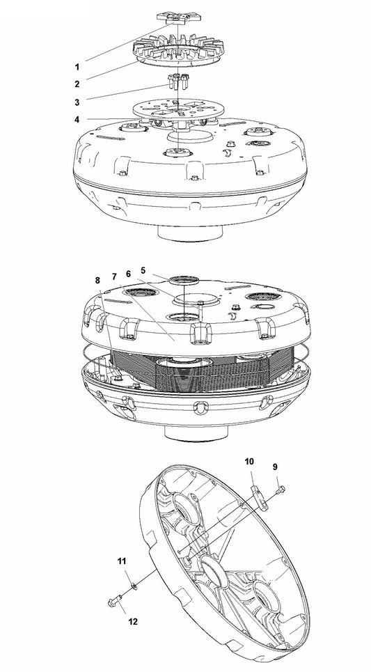 HTC X8 Grinding Head Lower Assembly Parts