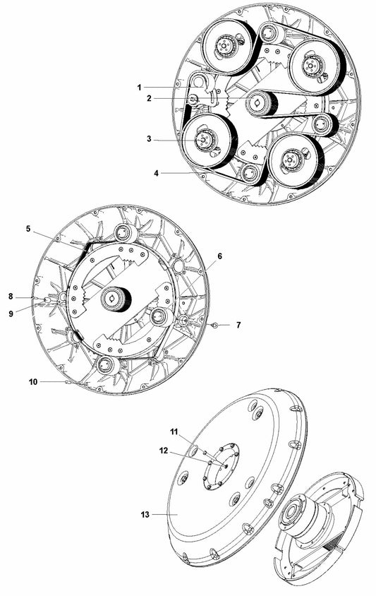 HTC X8 Grinding Head Internal And Upper Assembly Parts