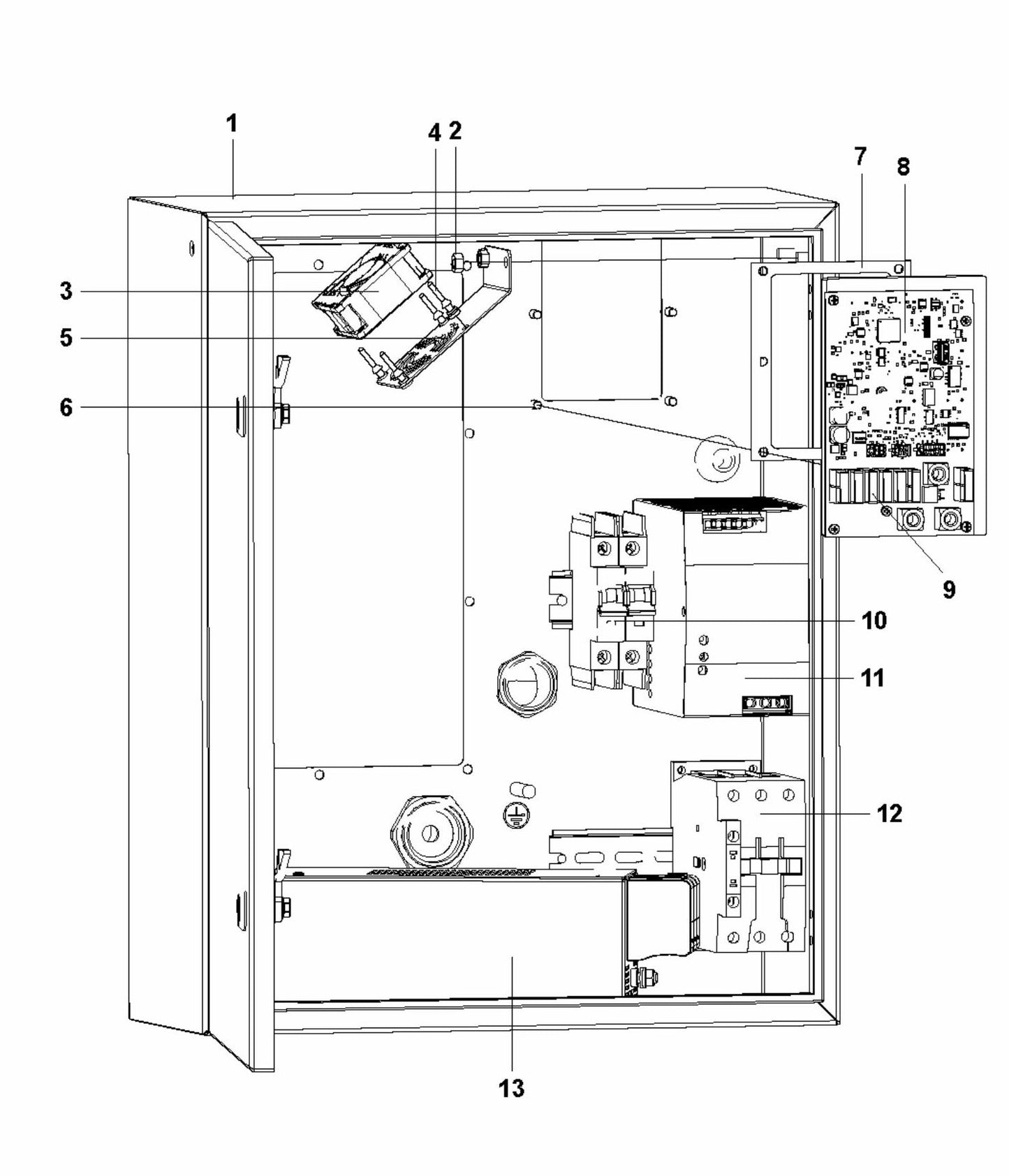 HTC X8 Electrical Cabinet Assembly Parts