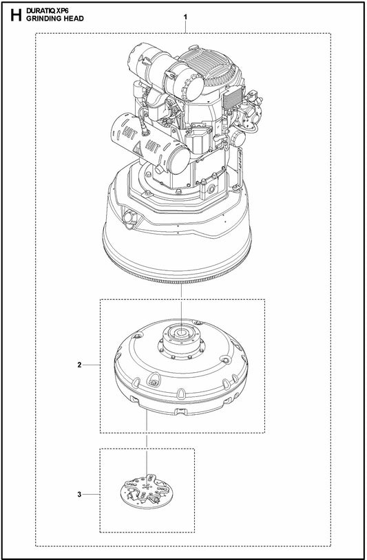 HTC XP6 Grinding Head Assembly Parts