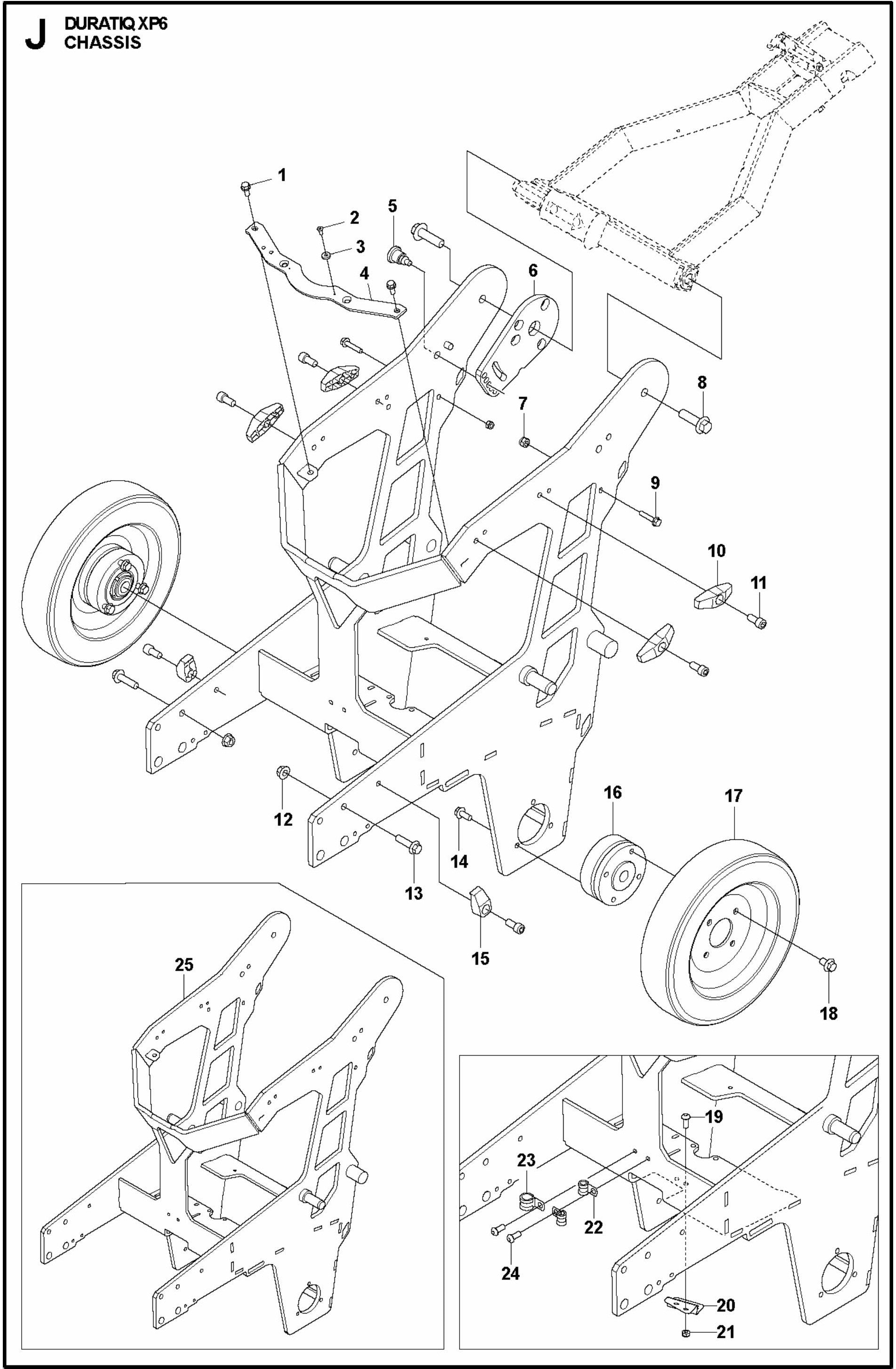 HTC XP6 Chassis Assembly Parts