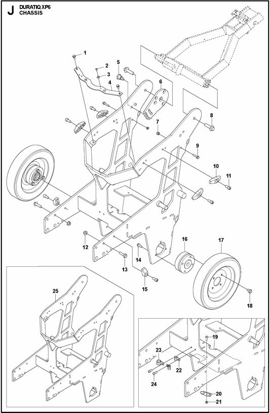 HTC XP6 Chassis Assembly Parts