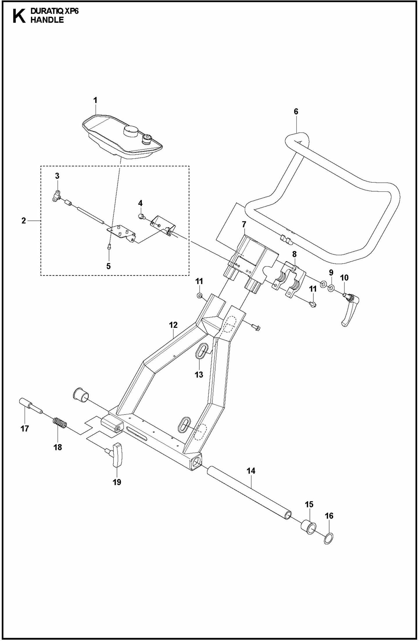 HTC XP6 Handle Assembly Parts