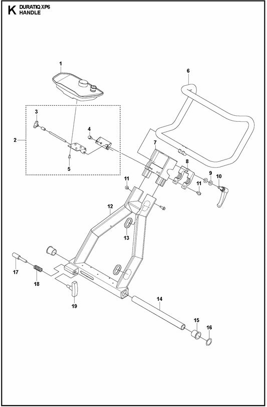 HTC XP6 Handle Assembly Parts