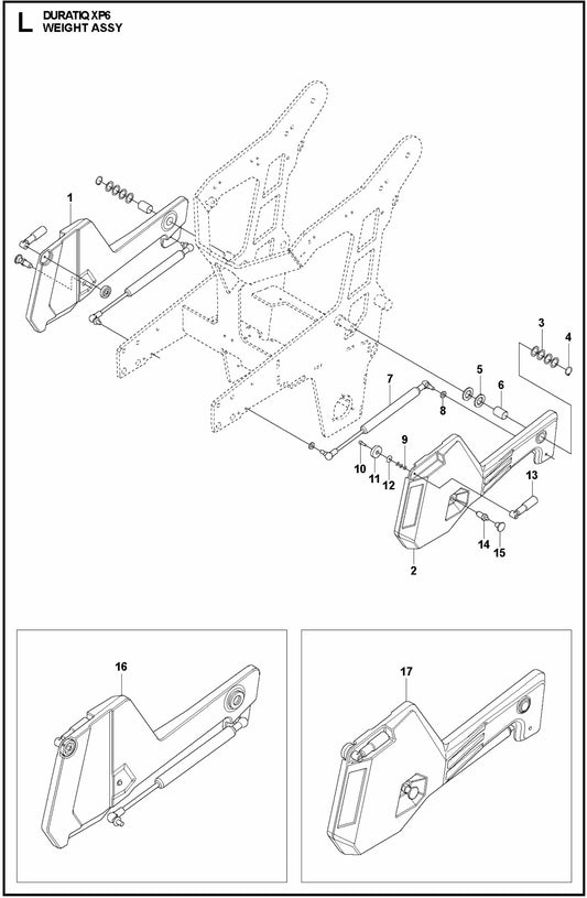 HTC XP6 Weight Assembly Parts