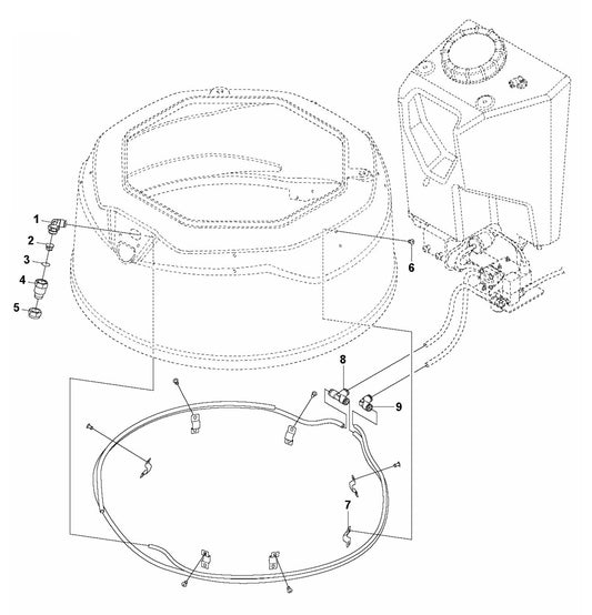 HTC XP6 Mist System, Grinding Head Assembly Parts