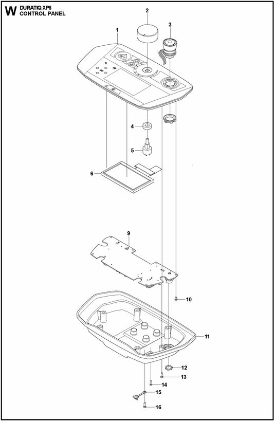 HTC XP6 Control Panel Assembly Parts