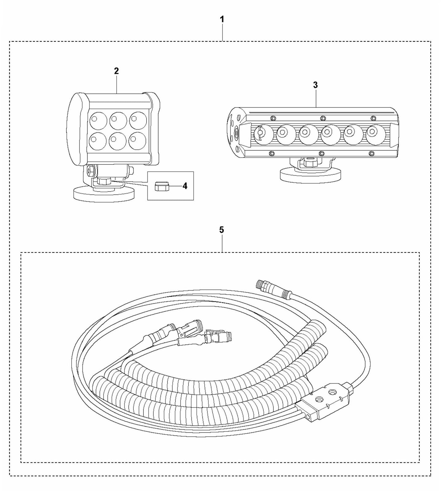 HTC XP6 Light Kit Assembly Parts