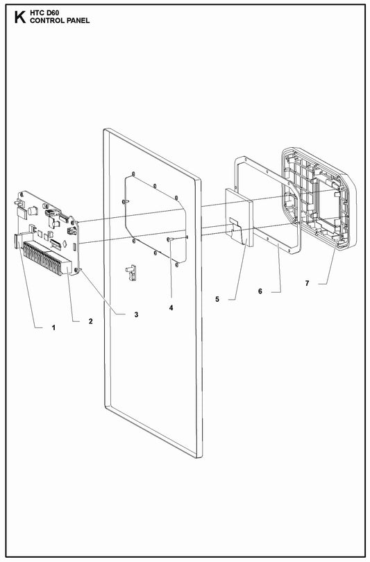 Control Panel Parts For HTC D60 Parts By Husqvarna