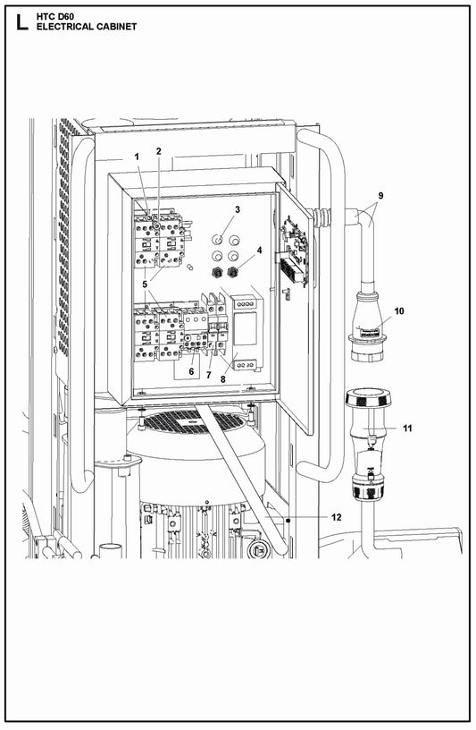 Electrical Cabinet Parts For HTC D60 Parts By Husqvarna