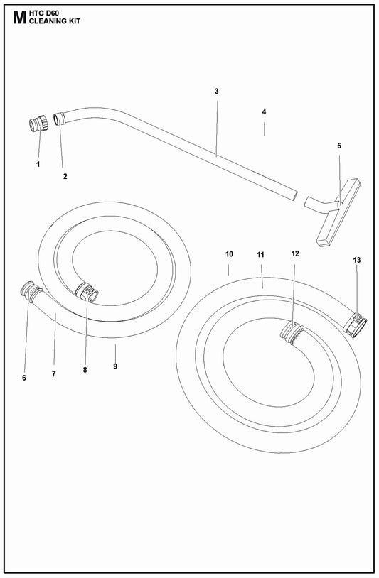 Cleaning Kit Parts For HTC D60 Parts By Husqvarna
