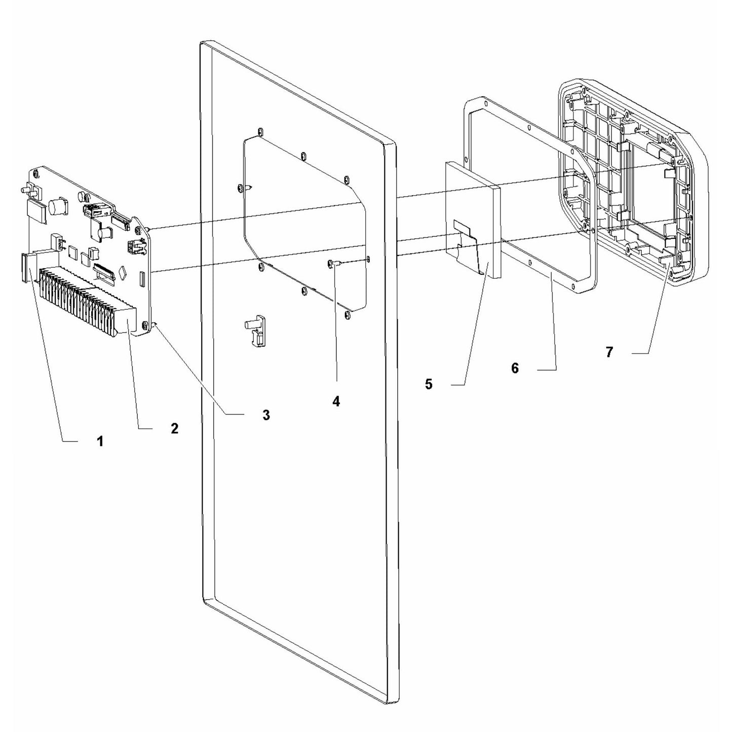 HTC D60 Control Panel Assembly Parts