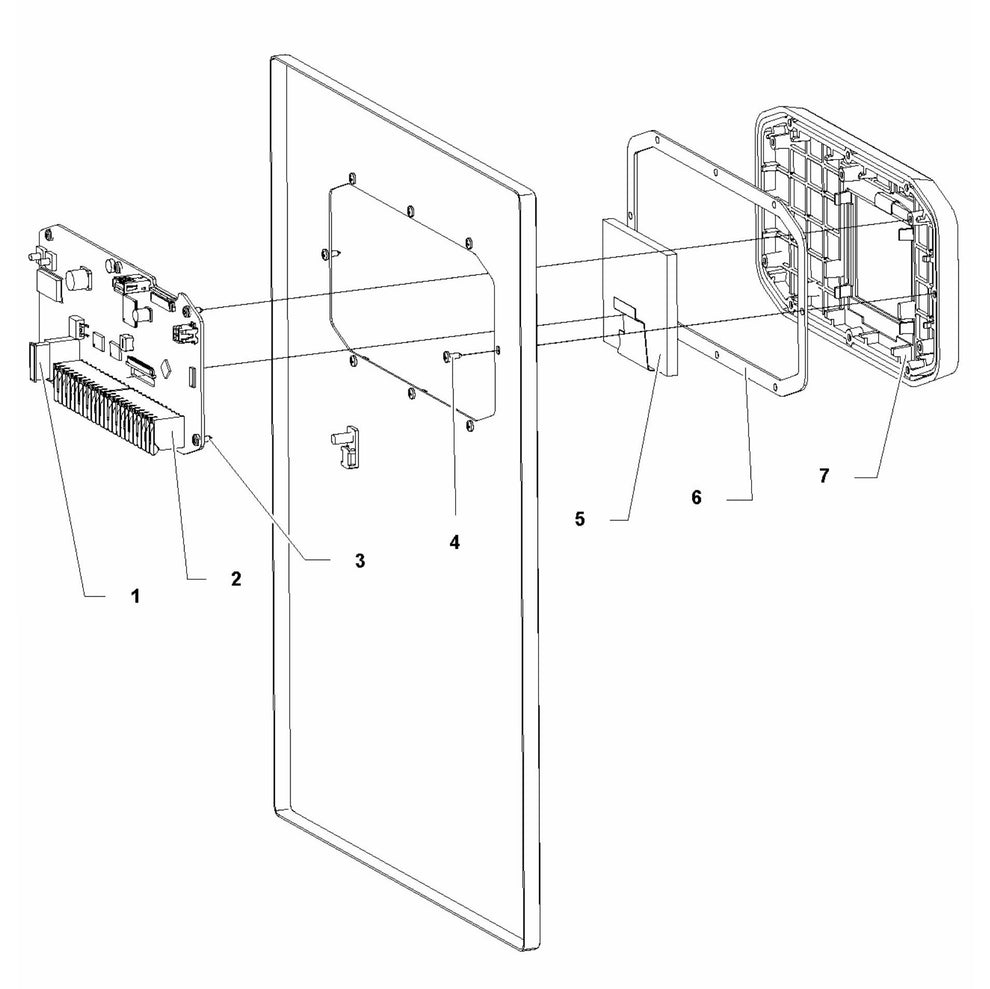 HTC D60 Control Panel Assembly Parts
