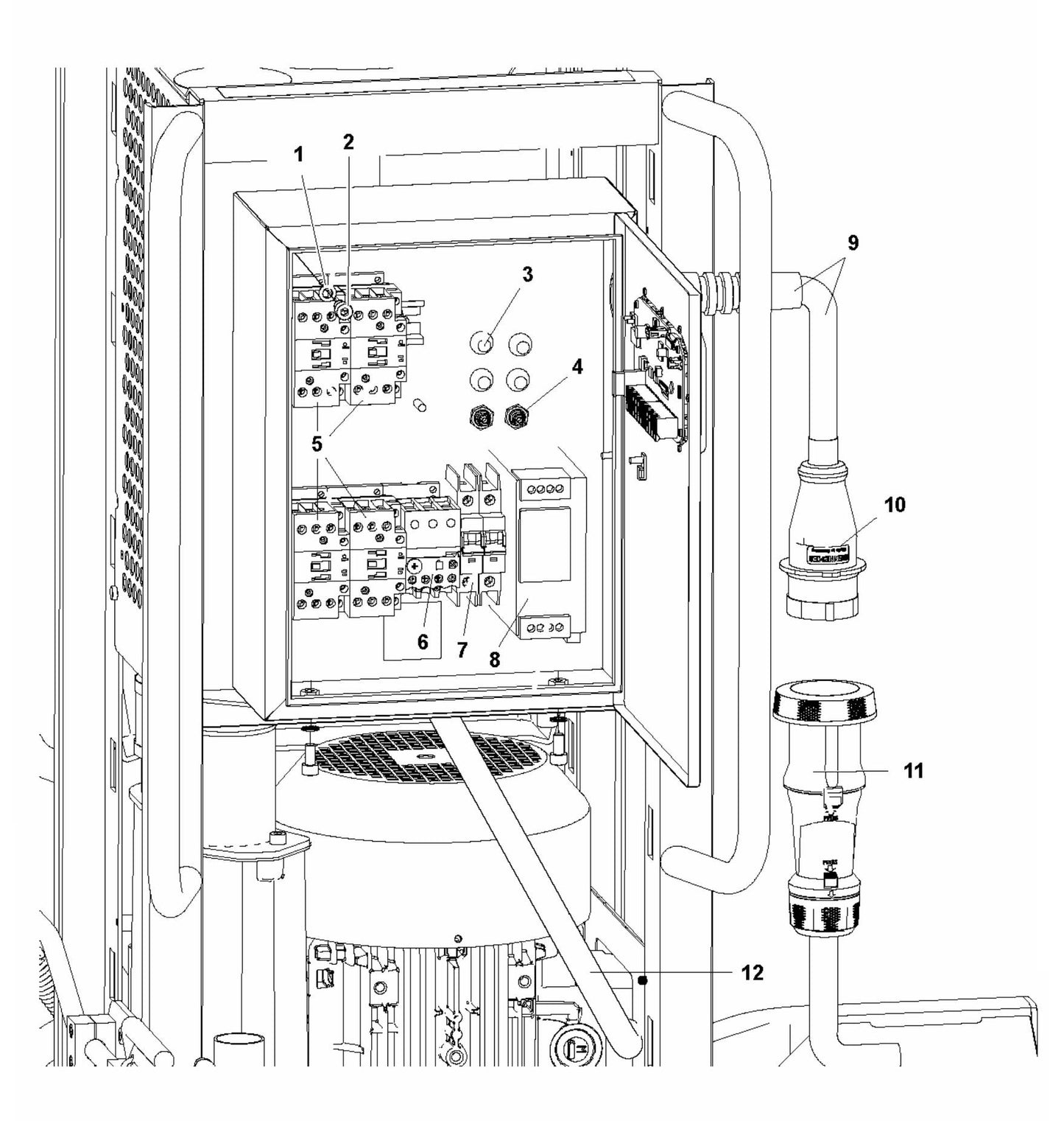 HTC D60 Electrical Cabinet Assembly Parts